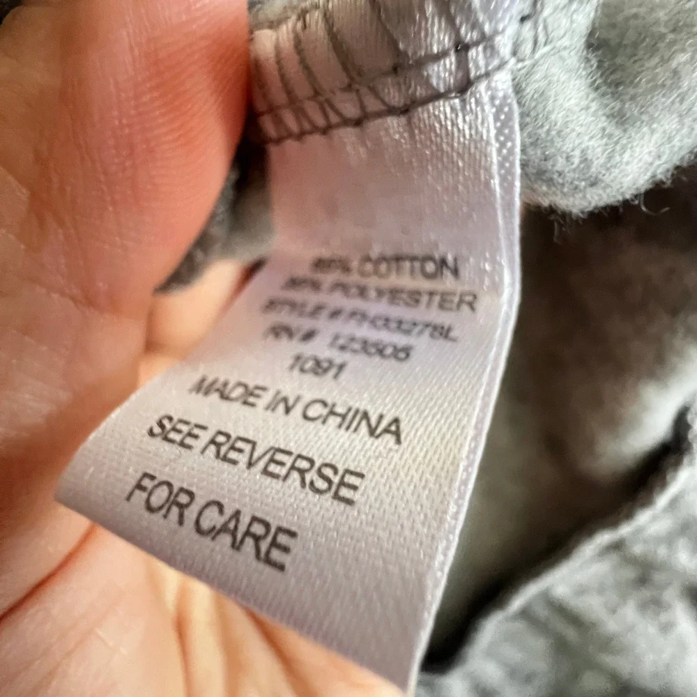 Gray Ruffle‎ Zip Up Sweater Vintage Inspired Retro Coquette Soft Girl Large